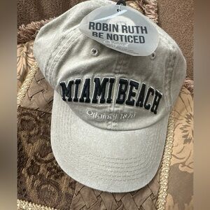 Miami Beach Cap Baseball Hat by Robin Ruth New